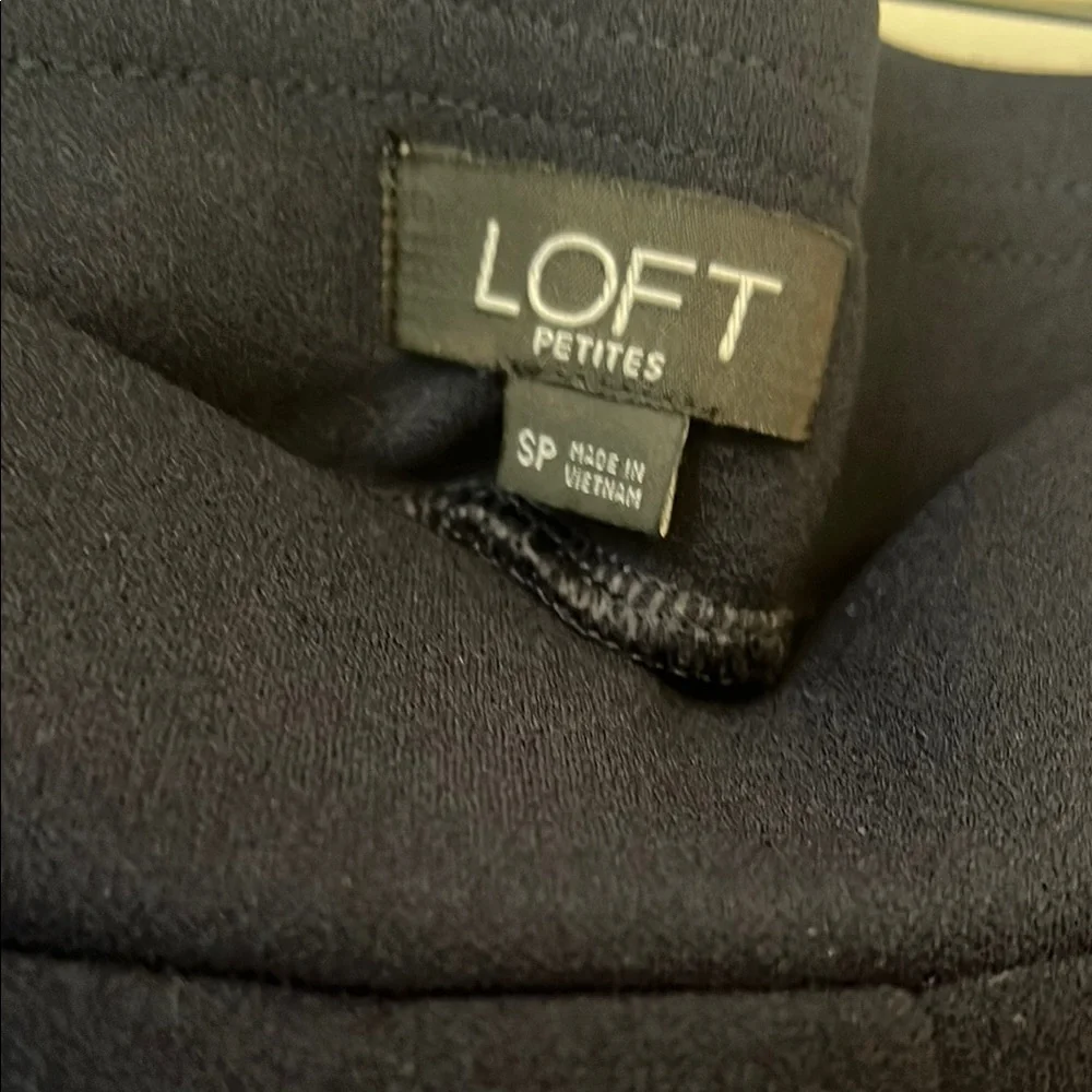 LOFT navy Joggers with Relaxed Fit and Elastic Waist - Picture 2 of 5